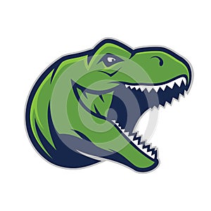 Raptor head mascot