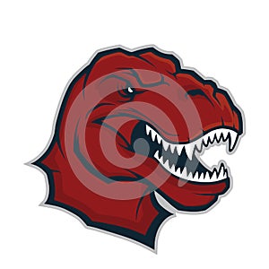 Raptor head mascot