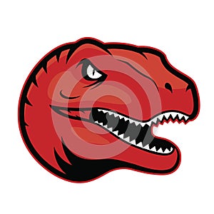 Raptor head mascot