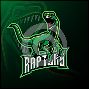 Raptor sport mascot logo design