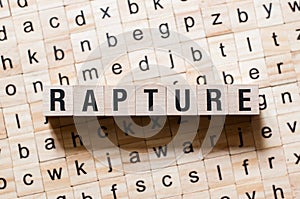 Rapture word concept