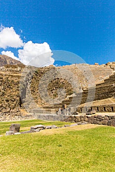 Raqchi, Inca archaeological site in Cusco, Peru Ruin of Temple of Wiracocha