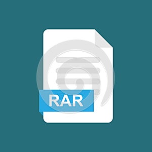 Rar format file icon symbol photo