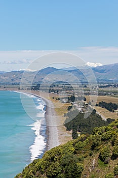 Rarangi beach at Cloudy Bay, South Island, New Zealand