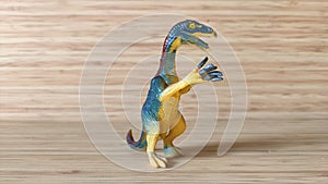 This rare ancient animal is named Velociraptor in the form of a toy statue that looks like a shadow 3