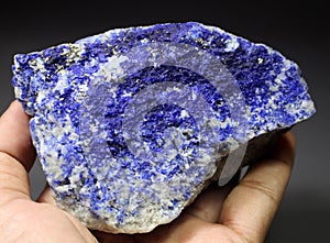 Rare Electric Blue Hauyne Mineral Specimen