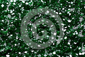 Rare clear green uvarovite crystals