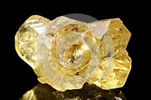 Rare clear yellow Chrysoberyl crystal