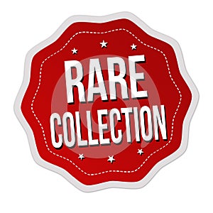 Rare collection label or sticker