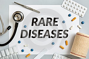 Rare diseases concept photo