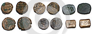 Rare Indian Copper Coins of Different Types and Rulers