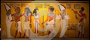 Egypt, 18 dynasties, murals, golden, prehistoric civilization, ancient ruins photo