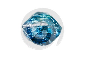 Rare rough uncut blue diamond crystal