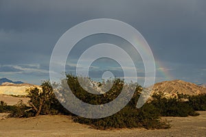 Rainbow over Furnace Creek photo