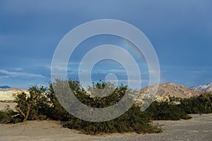 Rainbow over Furnace Creek photo