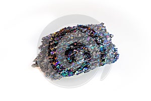 Rare Silicon Carbide Moissanite mineral stone isolated