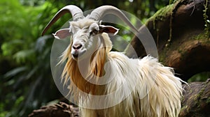 Rare Species: Harpia Harpyja Goat In Brazilian Zoo