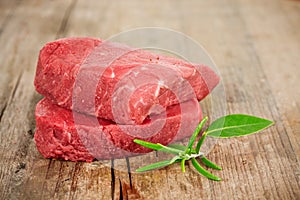 Rare steak