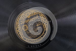 Vintage 78rpm record in sleeve.Bing Crosby.
