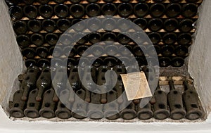 Rare wines in Massandra winery, Yalta, Crimea
