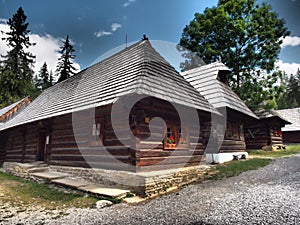 Rare wooden folk houses in Zuberec