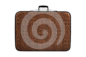 Rarity brown leather suitcase