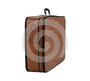 Rarity brown leather suitcase