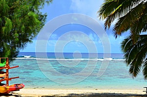 Rarotonga, Cook Islands, Beach and Surf