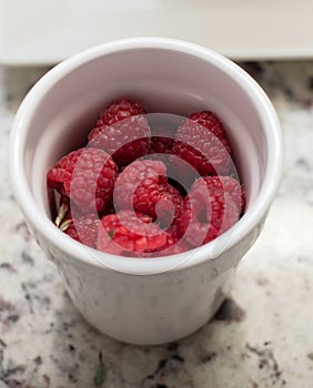 Rasberries in a Cup