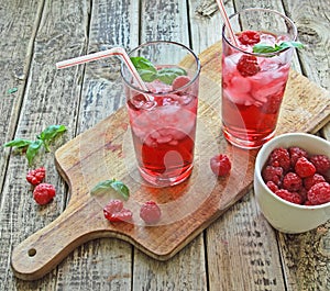 Rasberries juice
