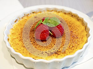 Rasberry creme brulee