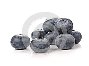 Rasberry on white background.