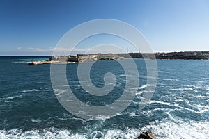 Rascoli East Breakwater and Kalkara Valletta Malta