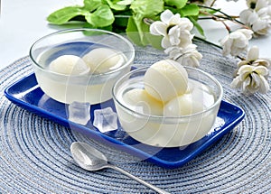 Rasgulla Cottage cheese balls in sugar syrup