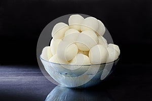 Rasgulla - an Indian sweet made from khoya, soft and spongy photo
