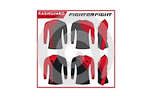 Rash Guard MMA Fighter Custom Design