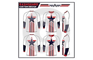 Rashguard custom design template