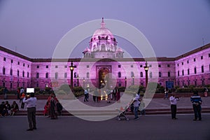 The Rashtrapati Bhavan is the official residence of the President of India located at the Western end of Rajpath in New Delhi, Ind