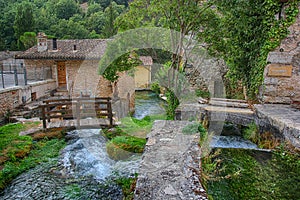 Rasiglia, the village of water, Perugia, Umbria photo