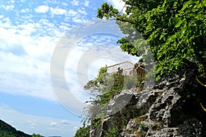 Rask`s view from the slope of Piskovna hill, Koprivnice, northern Moravia, Czech Republic