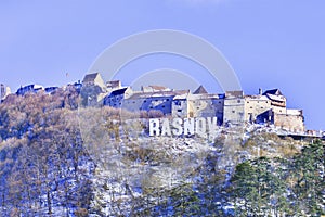 Rasnov Citadel from Brasov, Transylvania, Romania, Europe