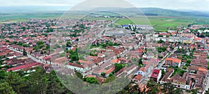 Rasnov city panorama