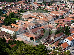 Rasnov city view from Rasnov fortress