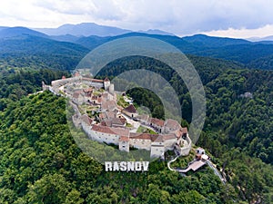 Rasnov Fortress from above