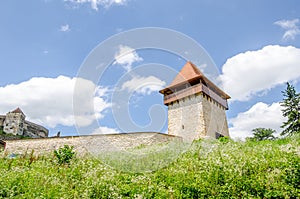 Rasnov Fortress towers and walls