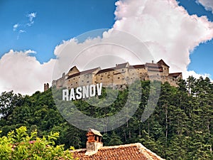 Rasnov fortress view from city 