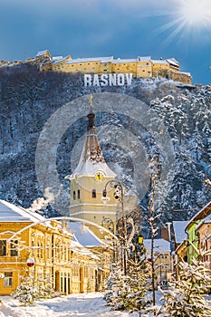 Rasnov town and medieval fortress, Brasov, Transylvania, Romania