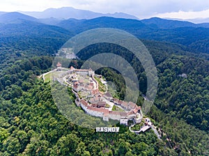 Rasonov Fortress in near Brasov and Bran Romania, Transylvania