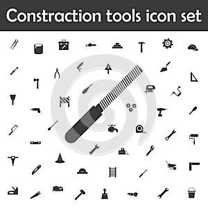 Rasp work tool icon. Constraction tools icons universal set for web and mobile photo