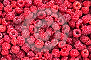 Raspberries background